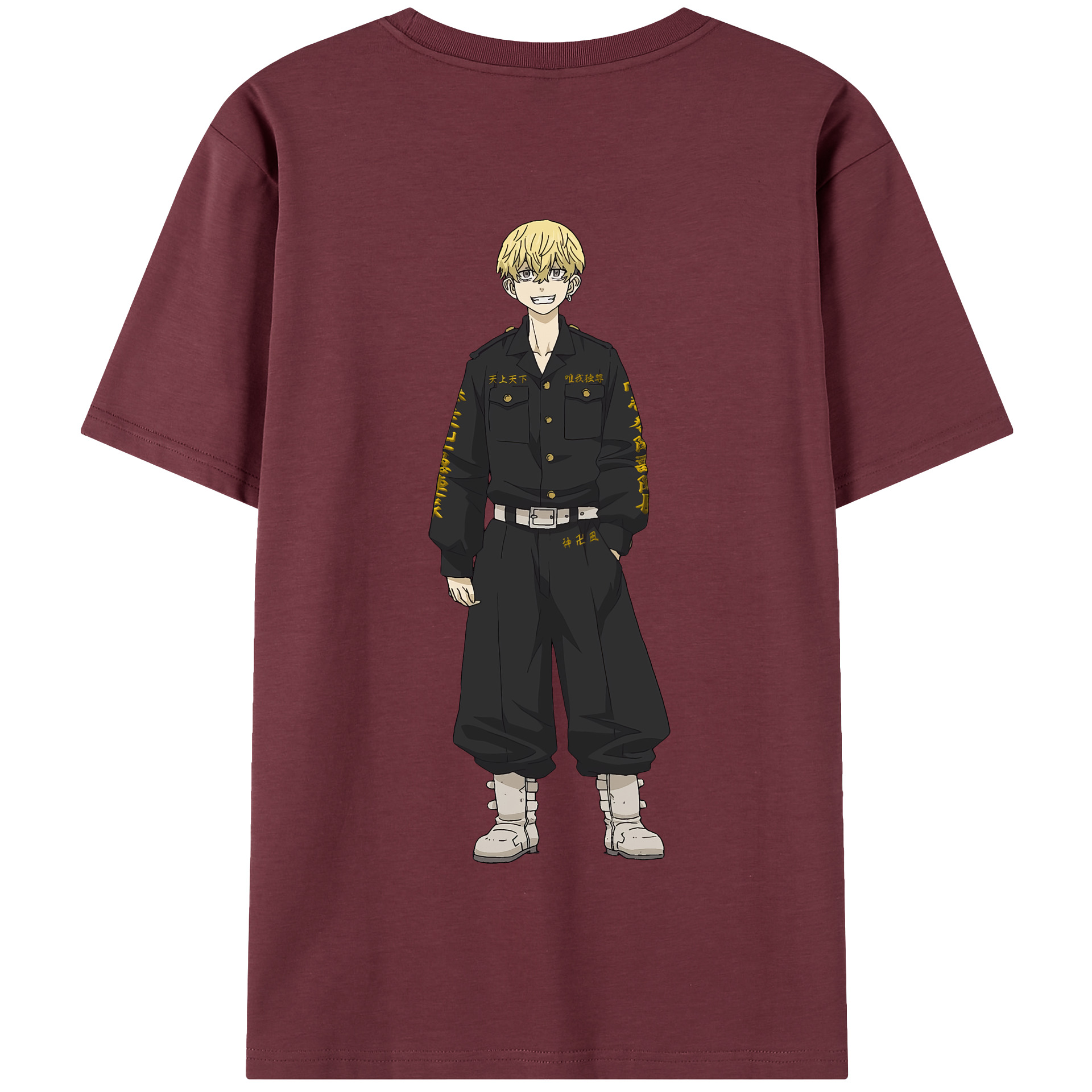 （画像用） 東京リベンジャーズ Tokyo Revengers 綿100％半袖Tシャツ（背面プリント）